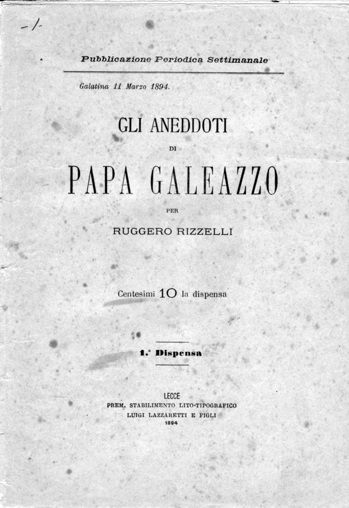 Poesie Di Natale In Dialetto Salentino.Papa Galeazzo La Maschera Salentina Piu Famosa A P S E C