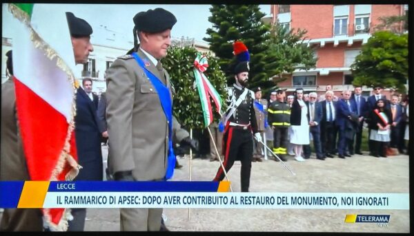 Manifestazione del 4 novembre 2023 Monumento caduti di Lecce